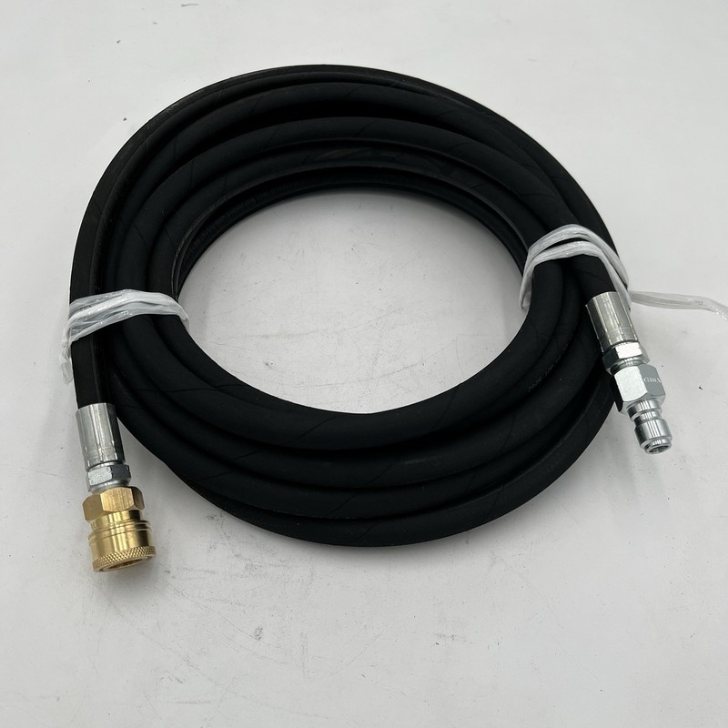 NEW!! ProPulse Heavy Duty 4,000 PSI 3/8″ x 25′ Pressure Washer Hose Black Rubber