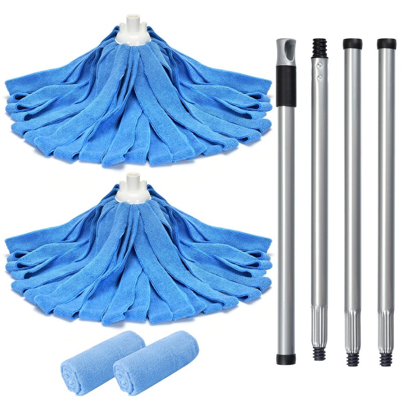 Matthew Microfiber Mop Compatible with Ceda 1 Full Mop&Refill Head, Blue