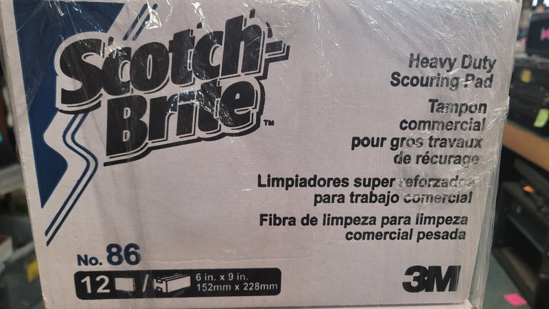 36 Pads Scotch-Brite PROFESSIONAL 86 6 x 9 Heavy-Duty Scouring Green New 3x Box gallery