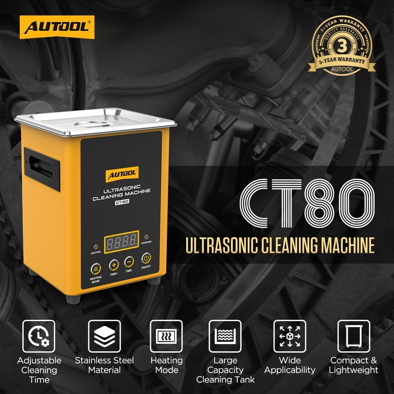 Ultrasonic Cleaning Machine Cleaner For Car Fuel Injector Jewelry W/ 1600ml Tank gallery
