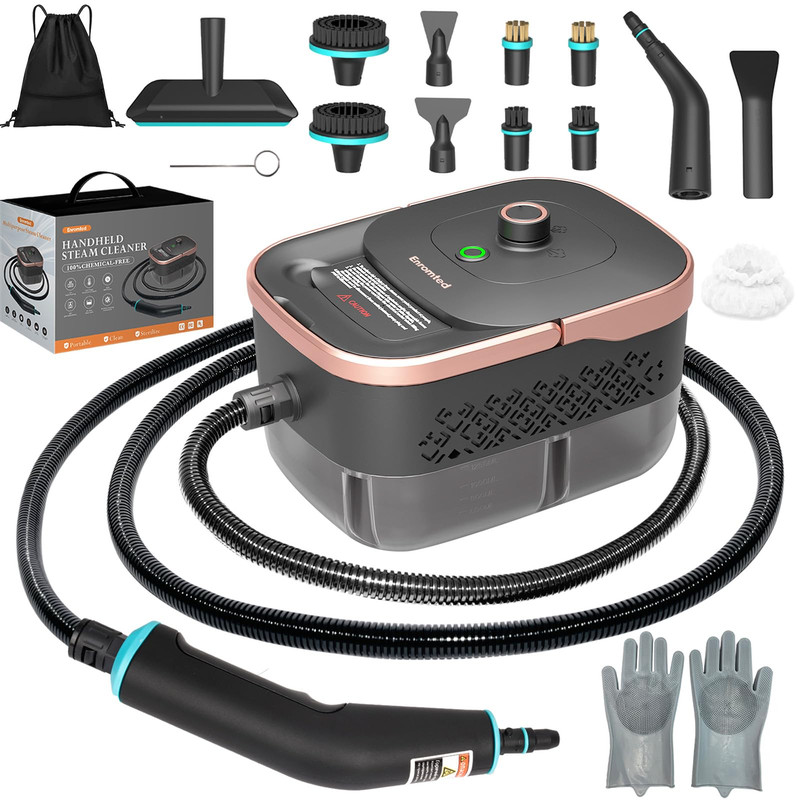 Enromted Steam Cleaner15S Heat-Up 42.27Oz Tank2500W Pressurized Handheld Steam