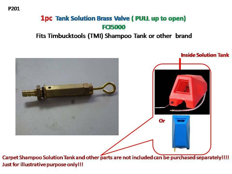 1pc Tank Solution Brass Valve (PULL up open) Shampoo Solution Tank carpet clean