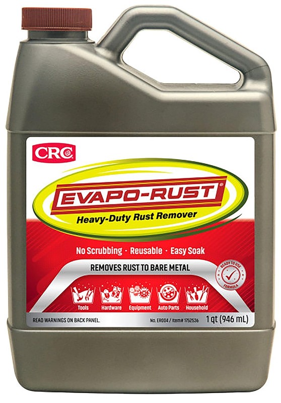 CRC Evapo-Rust, Heavy-Duty Rust Remover, 31.98 Fl Oz (Pack of 1), Clear