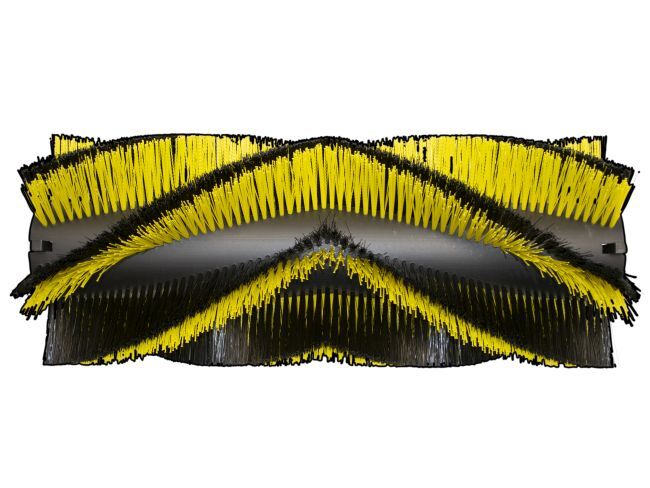 Sweeping roller Gutbrod B 900, B 1000/E poly 0.5 black/1.1x1.4 yellow corrugated gallery