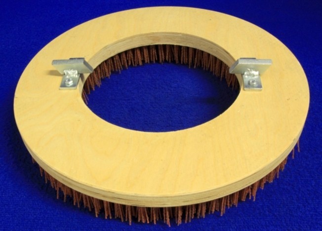 Set of 2 Am Lincoln 17″ Grit Brush Broom 7-08-03206-1 Sweeper Scrubber 7000
