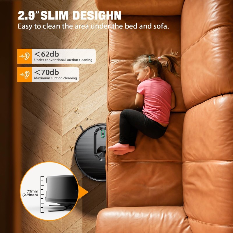 Xiebro Robot Vacuum And Mop Combo 6500Pa Strong Suction 2 In 1 Robotic Vacuum gallery