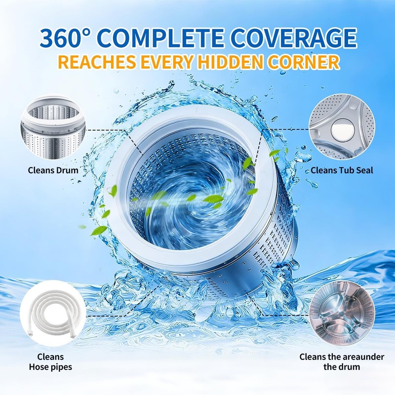 Luvoar Washing Machine Cleaner Tablets–24 Packs,Deep Cleaning Tablets For Pro gallery