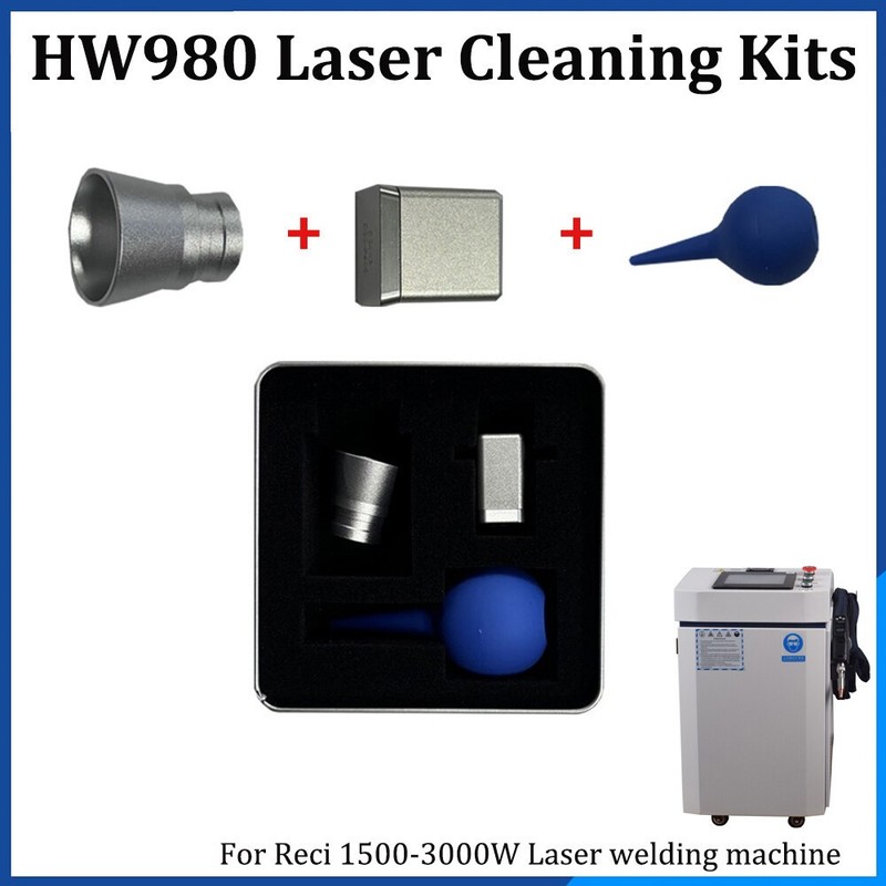 D20*F600 Laser Cleaning Lens kits For Reci HW980 Remove Rust/Oil/Paint Metal US gallery