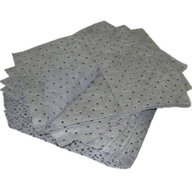 Oil-Dri L90902 15" W x 19" L Universal Heavy Weight Bonded Perforated Pads (C1)