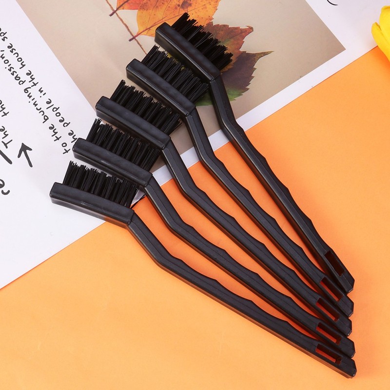 5pcs 7-inch 3 Row Plastic Handle PCB Circuit Board Anti Static Brush (Black) gallery