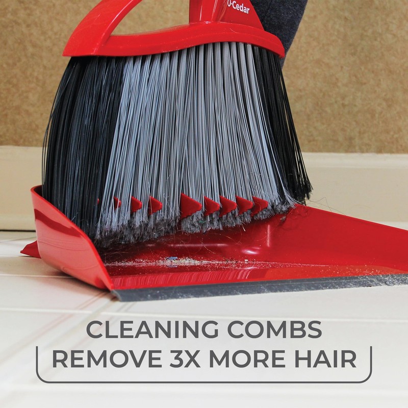 O-Cedar Pet Pro Broom Step-On Dustpan Remove 99 One Sweep Dustpan Removes 3 gallery