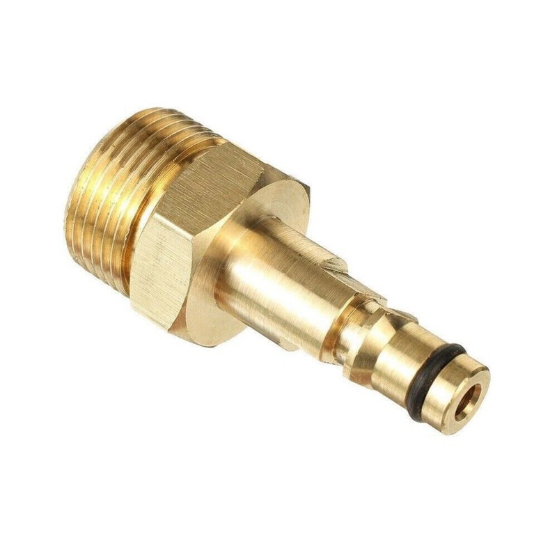 Pressure Washer Quick Connect Adapter M22 14mm For Karcher K2-K7 Series Brass