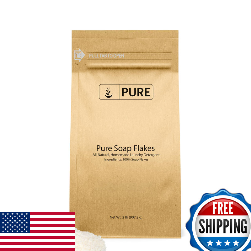 Pure Original Ingredients Soap Flakes 2 Lb Tallow Based Homemade Laundry