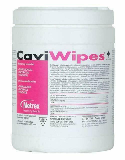 Metrex CaviWipes Surface Disinfectant Wipes – Pack of 160