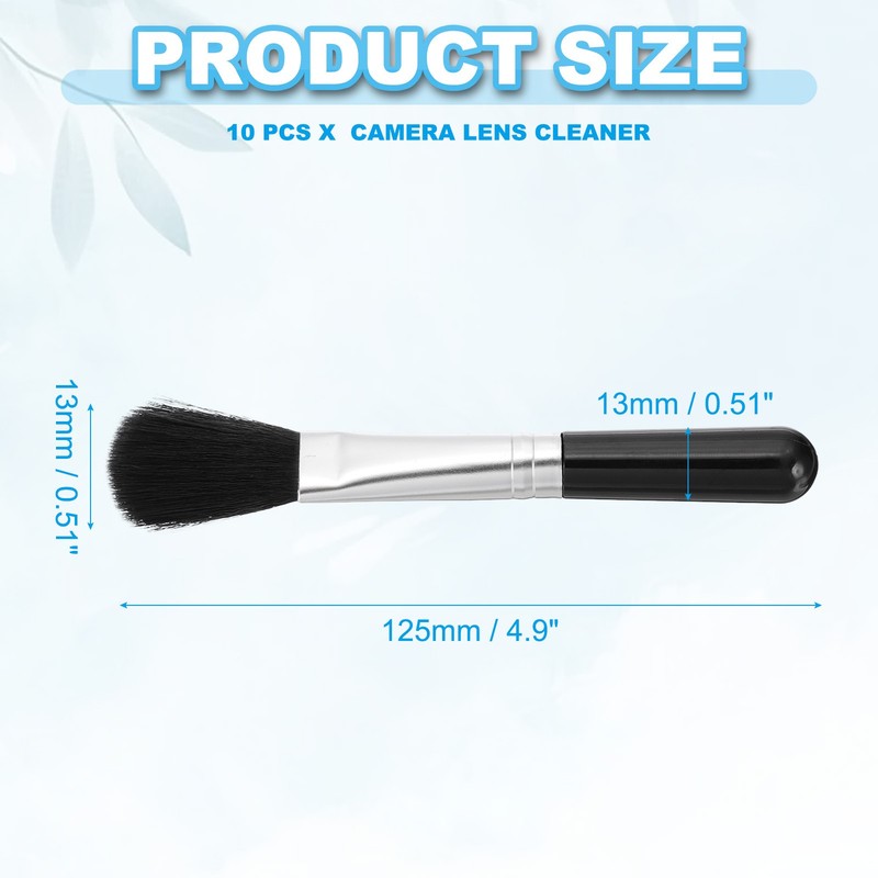 Camera Dusting Brush, Multifunction Cleaning Brush Len Pen,10 Pcs Black gallery