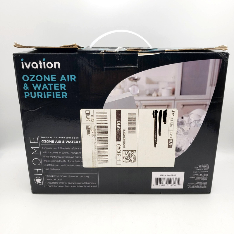 Ivation Portable Ozone Generator 600ml Air / Water Sterilizing Machine NEW gallery