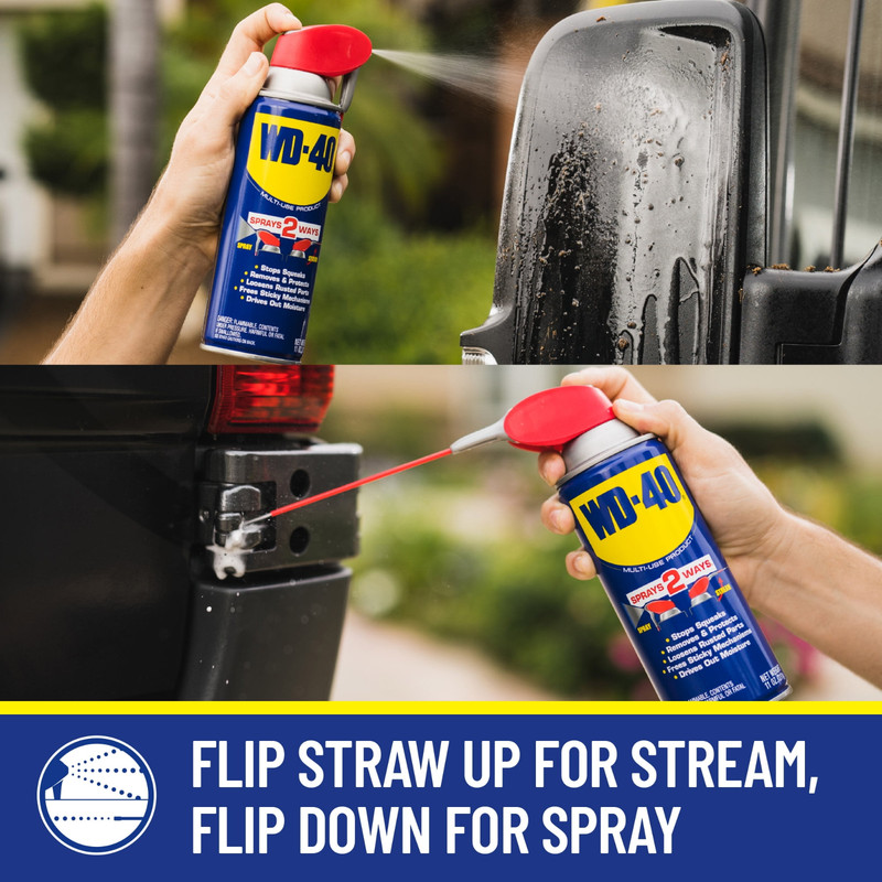 (2 Pack) WD-40 Classic 12oz Multi-Use Lubricant Spray with Smart Straw. gallery