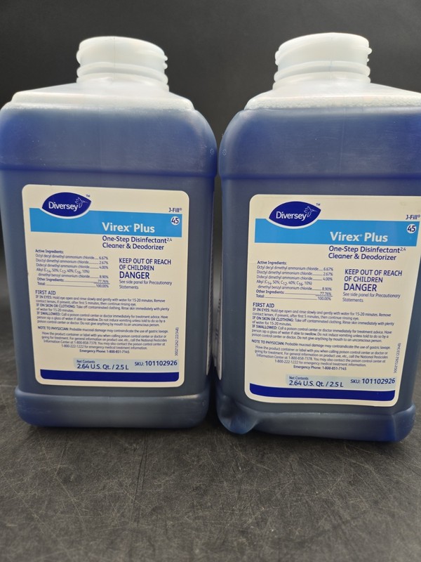 Diversey Virex Plus 45 One-Step Disinfectant & Deodorant 101102926-PACK OF 2