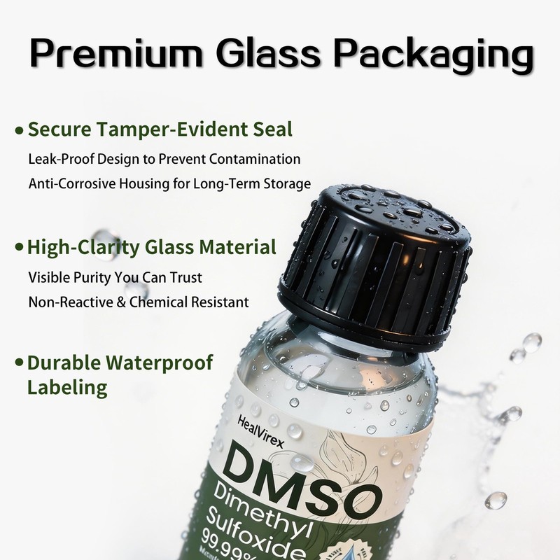 99.99% Pure DMSO Liquid 8 FL OZ - 4-Pack (2 fl oz Each) High 4 Pack gallery