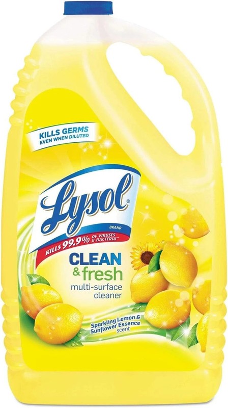 Lysol Disinfectant All Purpose Cleaner, Lemon Scent, 144 oz – 2 Pack
