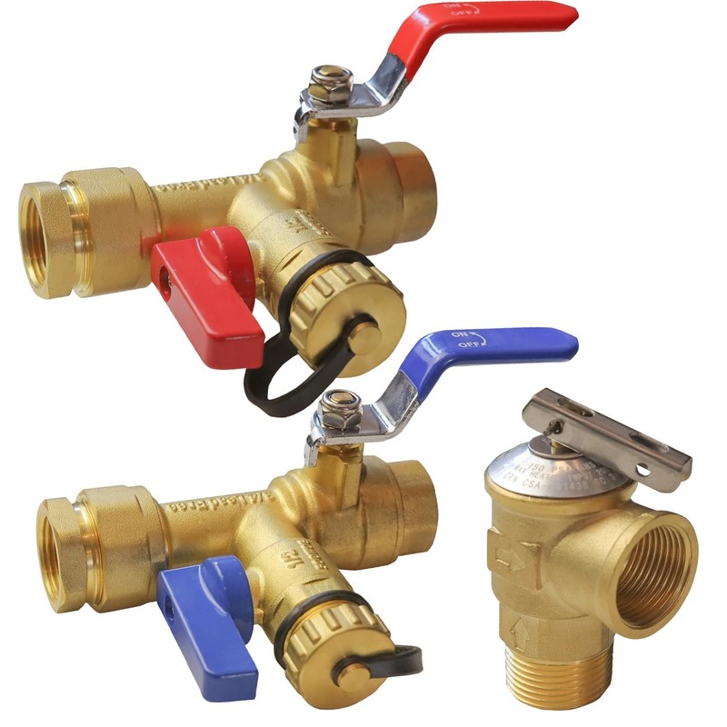 Xiny Tool 3/4-Inch IPS Isolator Tankless Water Heater Service Valve 0.75 Inch gallery