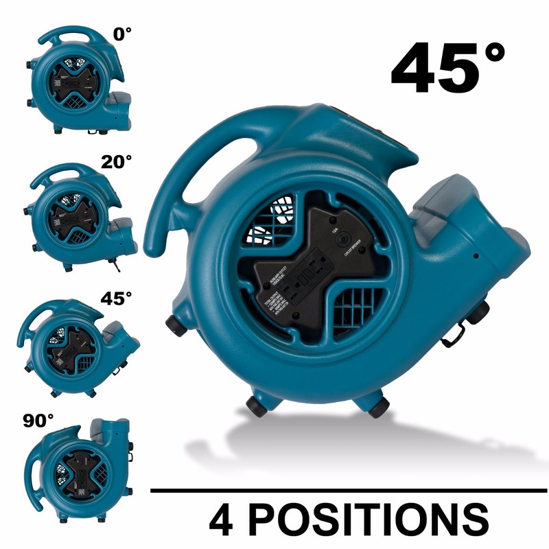 XPOWER P-600A 1/3 HP 2400 CFM Industrial Air Mover Carpet Dryer Fan gallery