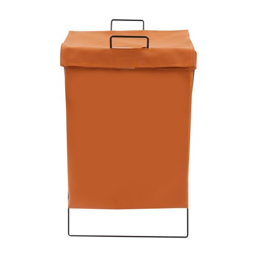 Brown + Black Laundry Hamper X-Frame Laundry Basket, Dirty Clothes Basket w/Lid gallery