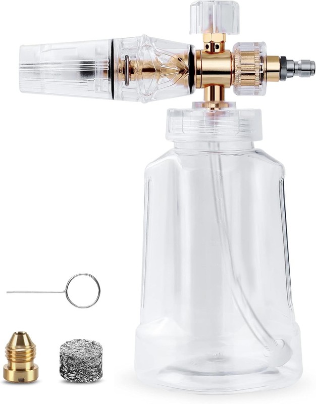Foam Cannon – Pressure Washer Gun with 1/4 Inch Quick 2.2mm Foamcannon