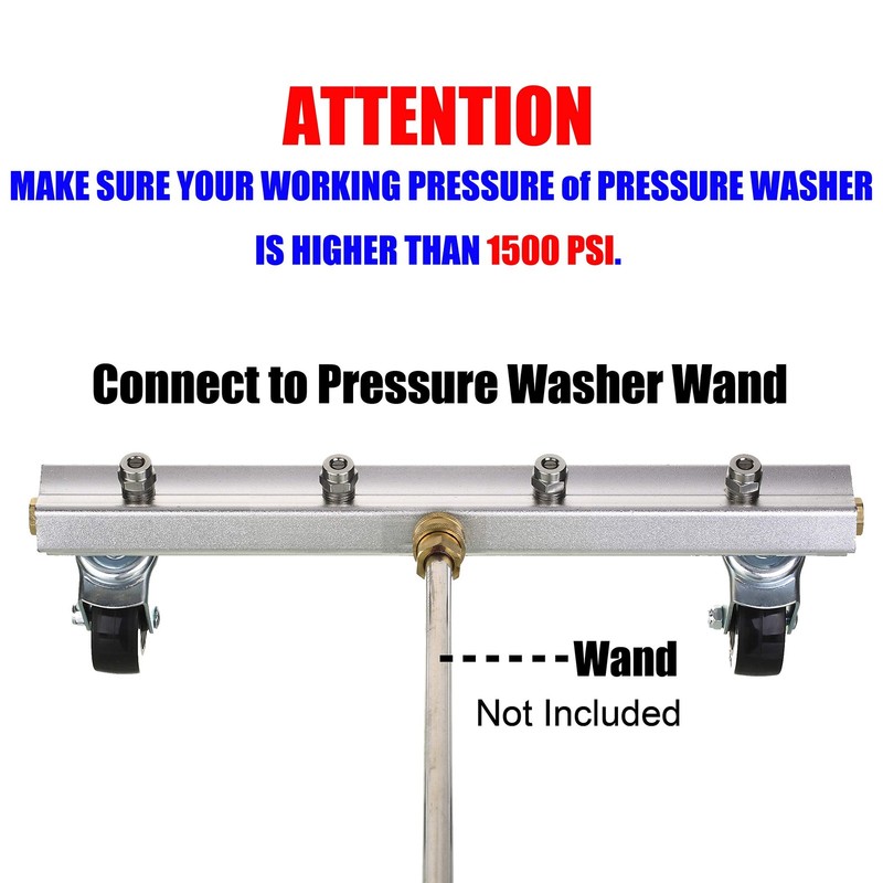 M MINGLE Pressure Washer Undercarriage Cleaner, Under Car One Size, White gallery