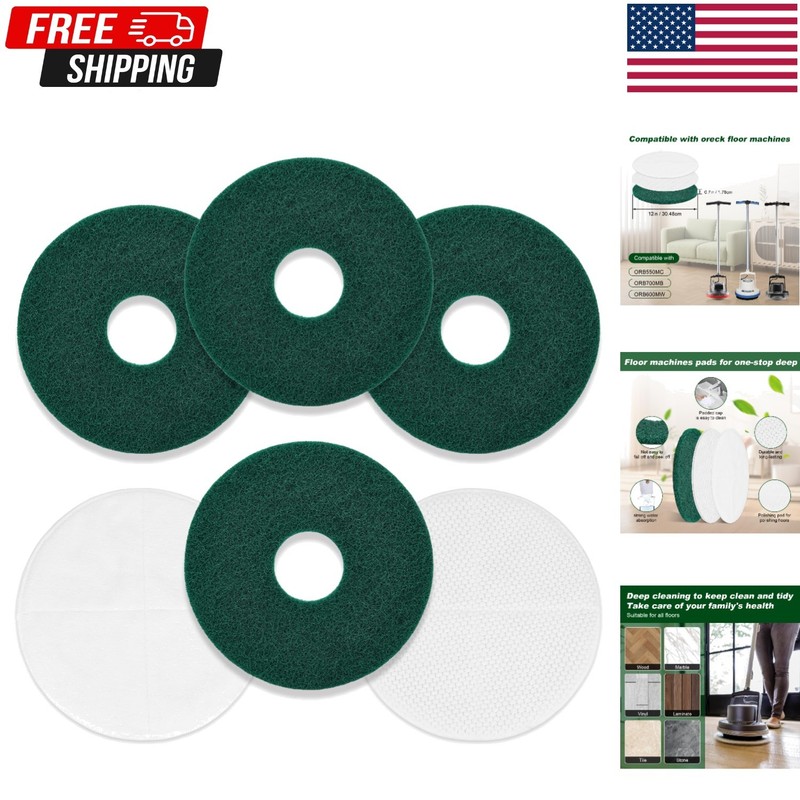 Oreck Orbiter 12″ Floor Machine Pads 6 Pack – Various Materials