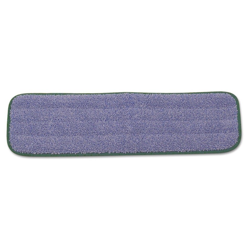 RCP Q410GRECT 18.5" x 5.5" x 0.5" Microfiber Wet Mopping Pad - Green (12/CT) New