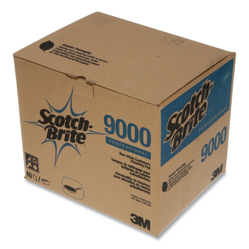Scotch-Brite 34738 4 x 5.25 All-Purpose Scouring Pad 9000 - Blue (40/Carton) New