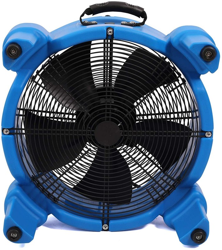 MOUNTO 1/4HP Downdraft Air Mover Blower Fan For Carpet Cleaning & Restoration