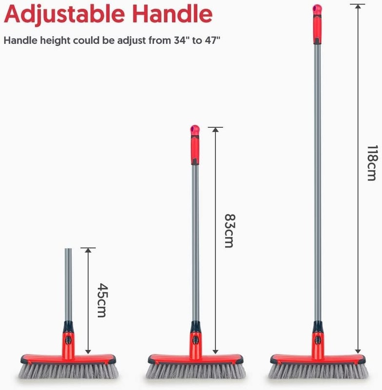 Ergonomic Long Handle Cleaning Brush - 2-in-1 Floor Scrubber for Home & Garage gallery