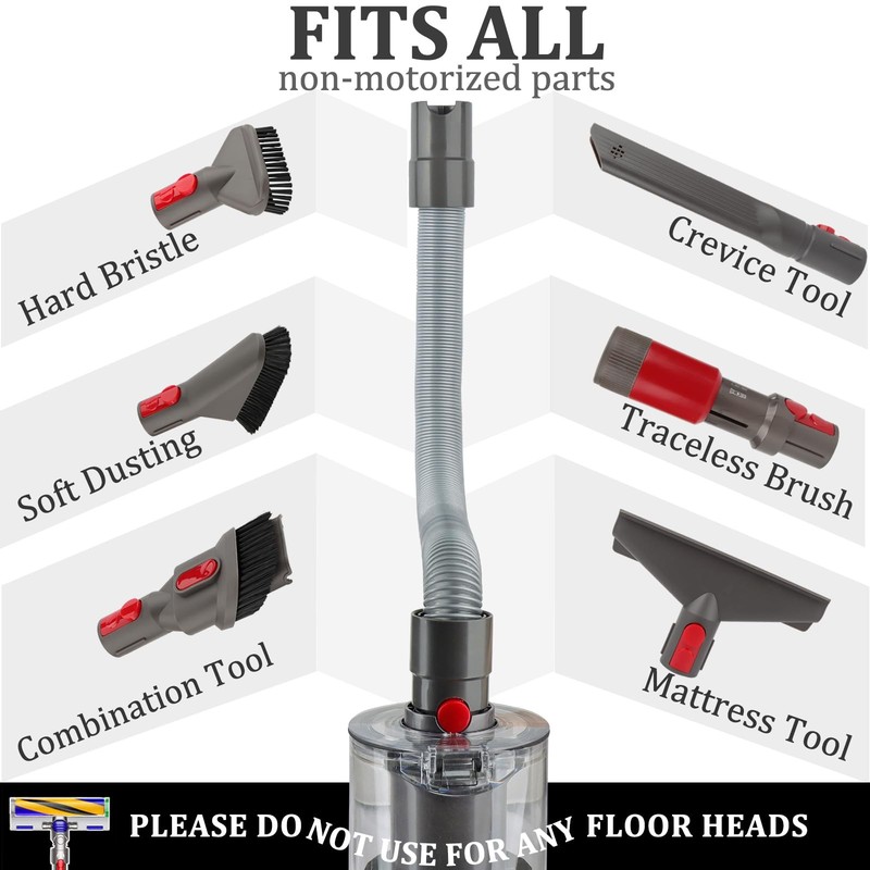 Fullclean Flexible Extension Hose Attachment Compatible A-Flexible Hose, Gray gallery
