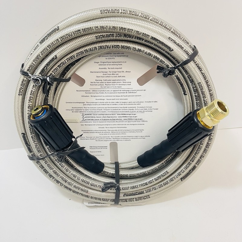 Power Care 25ft x ¼" 3200psi M22 Connector Pressure Washer Hose NEW 1002-237-597 gallery