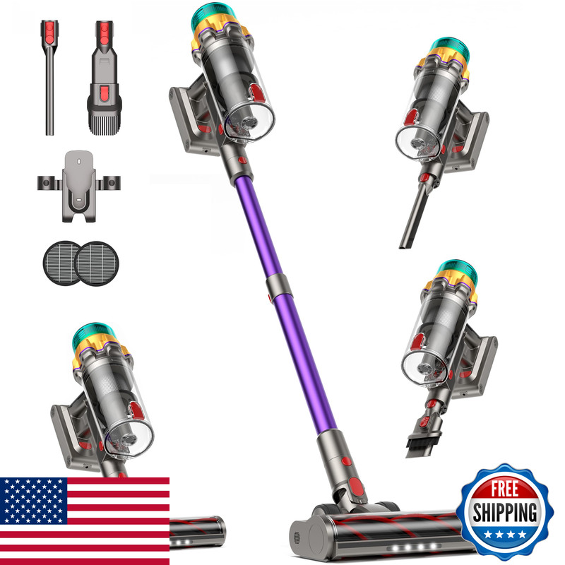 Rennboes Cordless Vacuum Cleaner 55Kpa 650W 65Mins Extra-Large Dust Cup