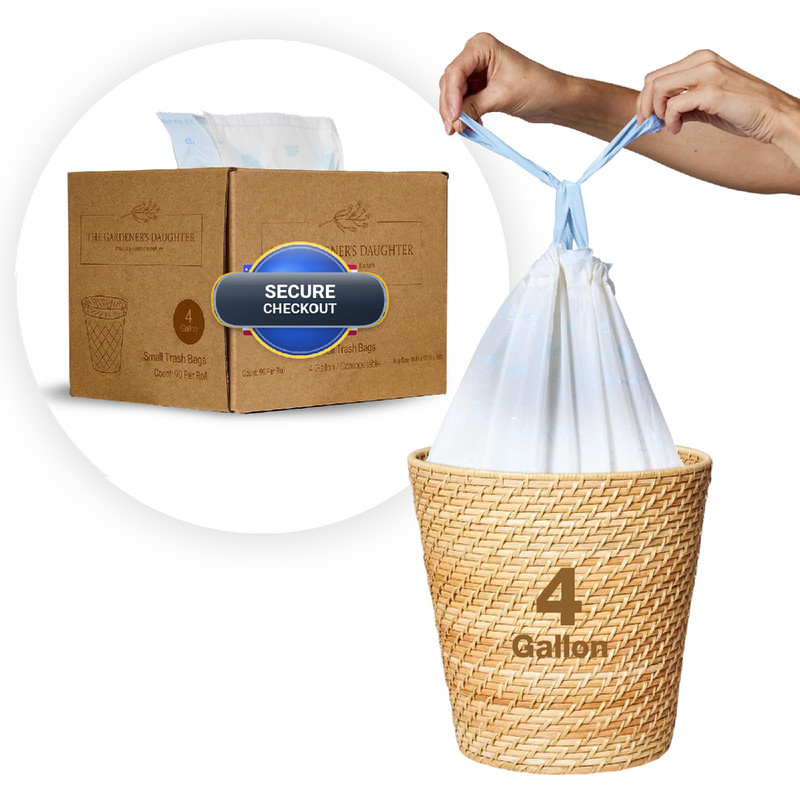 The Gardener’S Daughter The Gardeners Daughter Compostable 4 Gallon Trash Bags