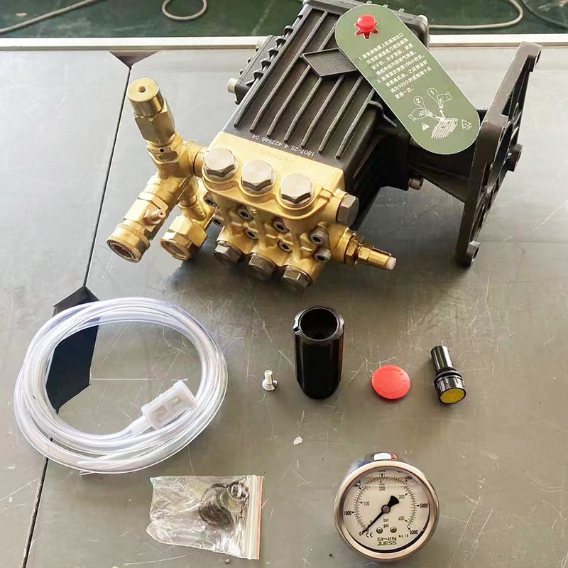 3600 PSI 4.7 GPM Triplex Pump 1″ Hollow Shaft Pressure Power Washer Pump+Valve
