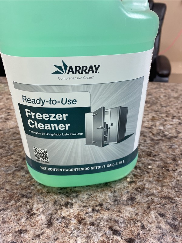 ARRAY FREEZER CLEANER READY TO USE 1 GALLON DOORS WALK IN FREEZER COMMERCIAL NEW