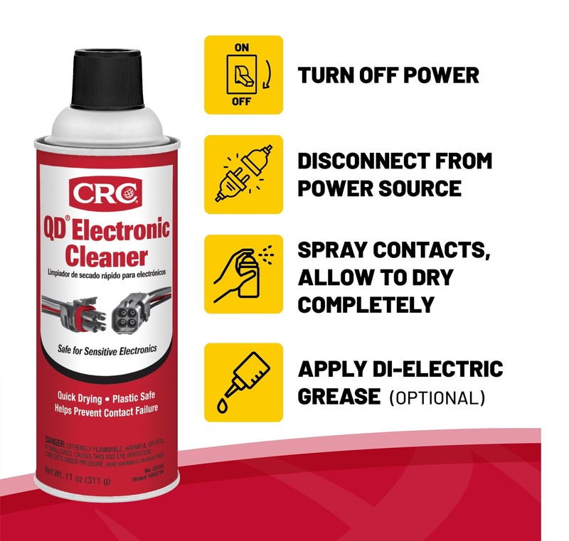 CRC 05103-Case 5103 Quick Dry Electronic Cleaner, 132 Ounce (Pack of 1), Red gallery