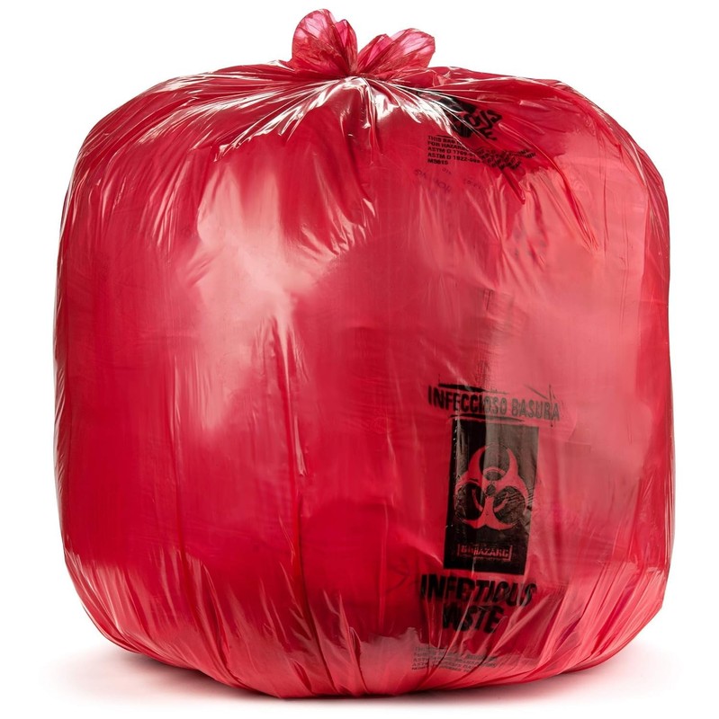 Aluf Plastics 45 Gallon 40 X 47 Red Infectious Waste Bags – Meets Dot Federal