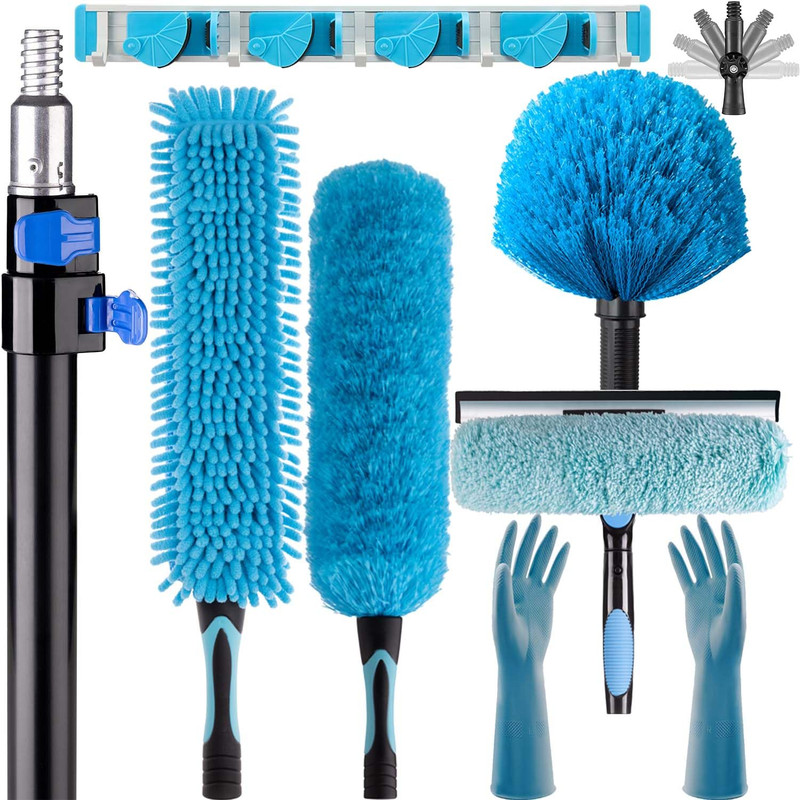 Apmolar 25 Foot High Reach Ceiling Fan Duster 7-18Ft Heavy Duty Extension Pole
