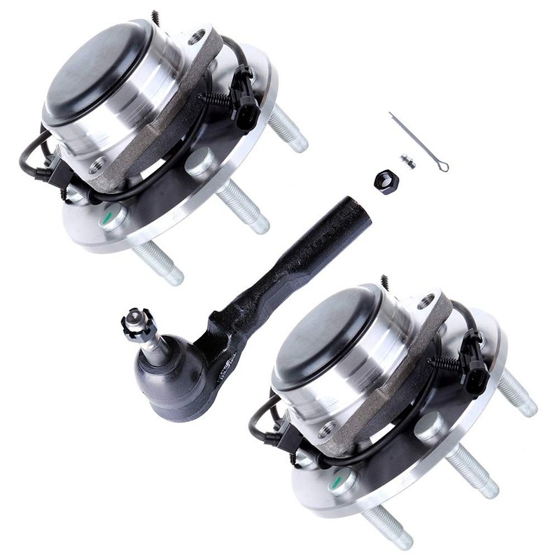 3pcs Wheel Bearing Hub Outer Tie Rod End for 1999-2007 Silverado 1500 Classic