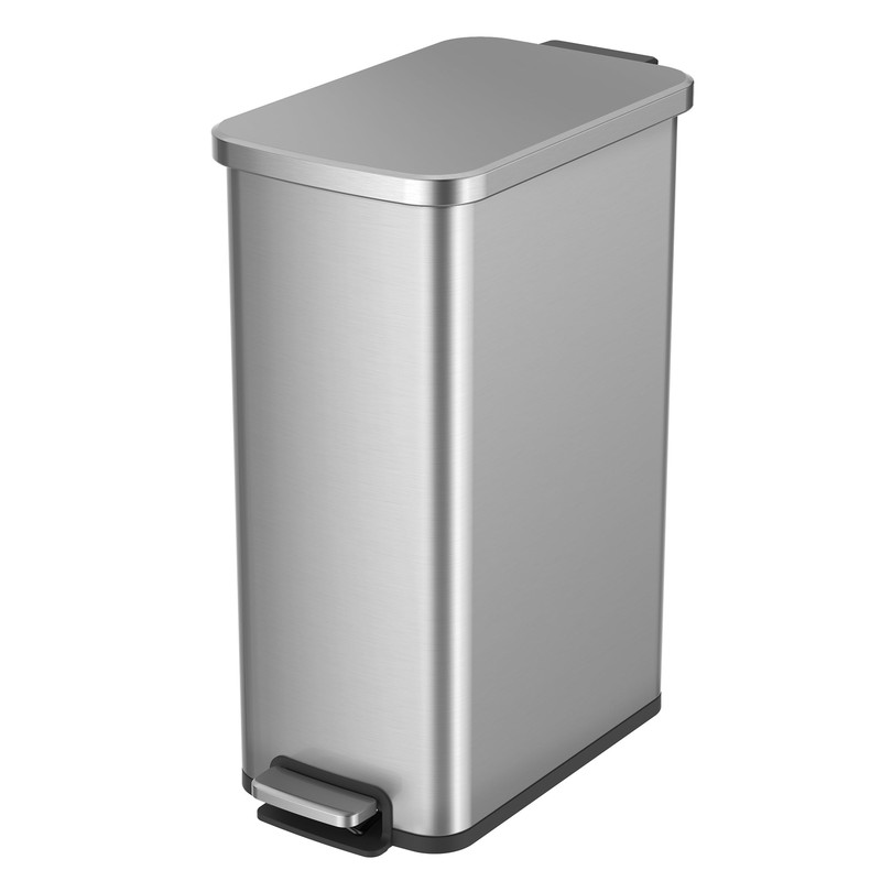 13.2 Stainless Steel Kitchen Trash Can, Gallon Slim Kitchen Trash Can, Brand New