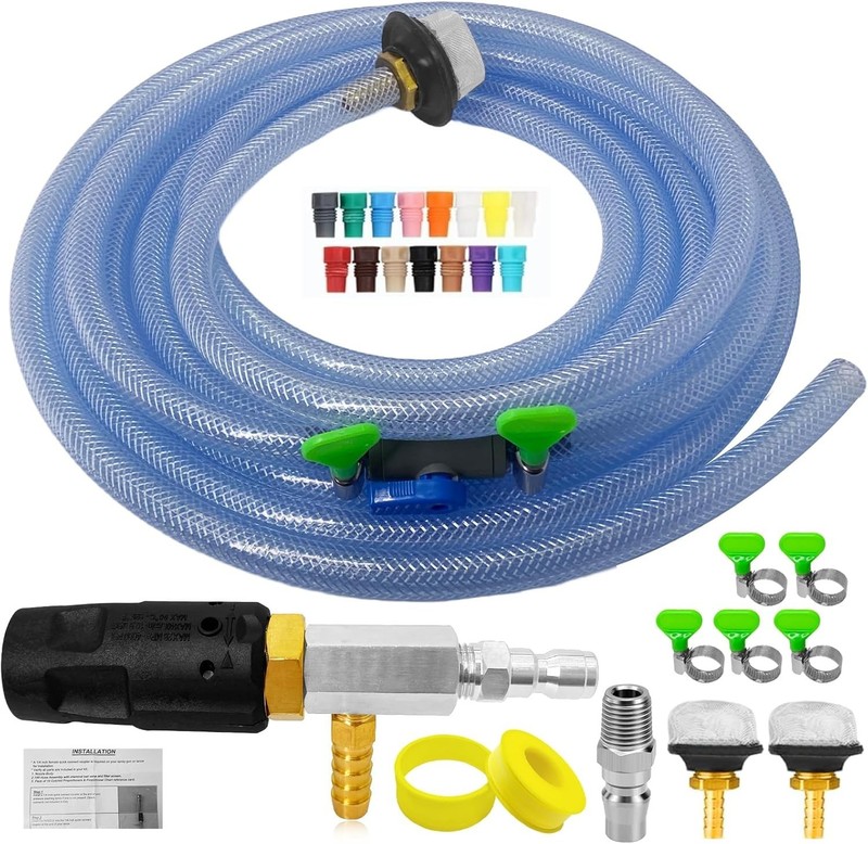 Long Range Nozzle for Pressure Washer Downstream Injection Spray Nozzle Kit