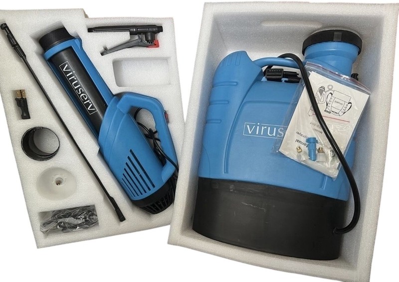 Viruserv Electrostatic Backpack Sprayer Commercial Sanitizer Kit 16L-VEB-5in1 gallery