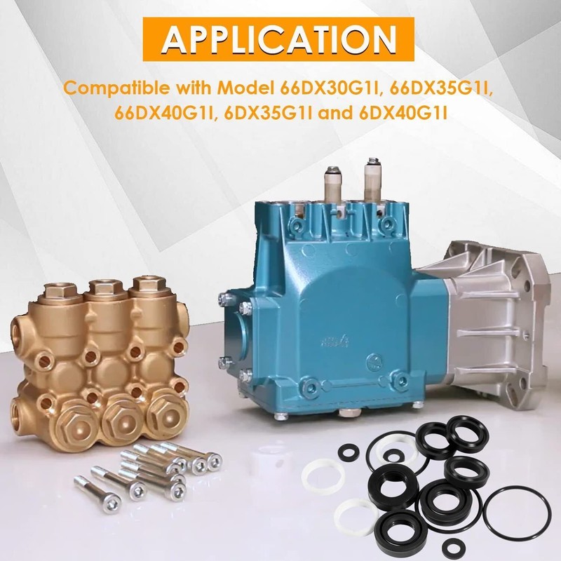 34262 Seals Rebuild Kit Fits Cat Pump 66DX 6DX Pressure Washer Pump 6DX35G1I gallery
