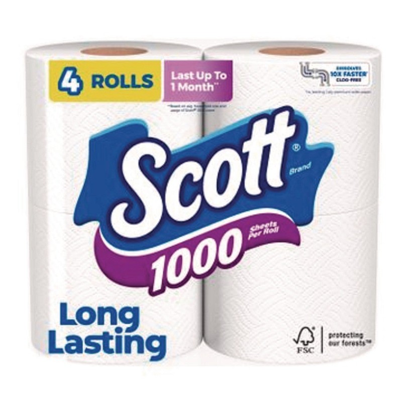 Scott 10183 1-Ply Septic Safe Bathroom Tissue – White (12/CT) New