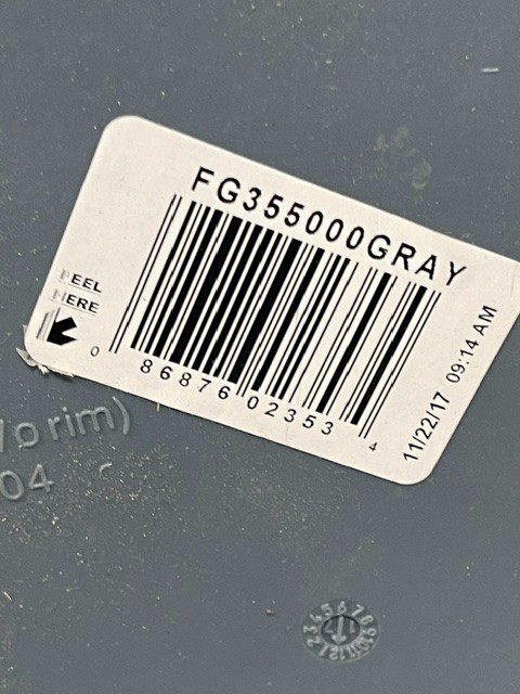 4 - Rubbermaid Commercial Fg355000gray 12-1/8 Gal Rigid Liners, 12 In X 27 1/4 gallery